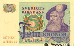 5 Kronor SWEDEN  1979 P.51d UNC-