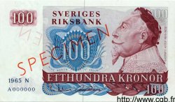 100 Kronor Spécimen SUÈDE  1965 P.54s pr.NEUF