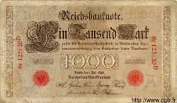 1000 Mark GERMANY  1898 P.021 F