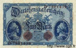 5 Mark GERMANY  1914 P.047b XF+