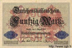 50 Mark GERMANY  1914 P.049a VF+