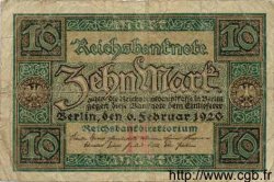 10 Mark GERMANIA  1920 P.067a q.MB