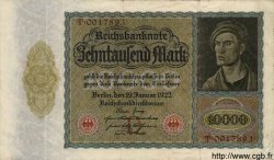 10000 Mark GERMANY  1922 P.070 VF