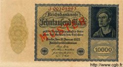 10000 Mark Spécimen GERMANIA  1922 P.072s FDC