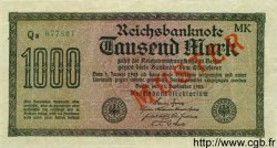 1000 Mark Spécimen GERMANY  1922 P.076s XF