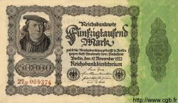 50000 Mark GERMANY  1922 P.079 XF