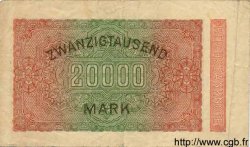 20000 Mark GERMANIA  1923 P.085a MB
