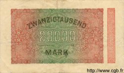 20000 Mark ALLEMAGNE  1923 P.085a TTB