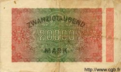 20000 Mark GERMANIA  1923 P.085b MB