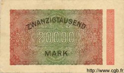 20000 Mark DEUTSCHLAND  1923 P.085b SS