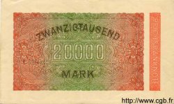 20000 Mark DEUTSCHLAND  1923 P.085b SS to VZ
