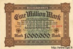 1 Million Mark GERMANY  1923 P.086a AU