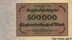 500000 Mark DEUTSCHLAND  1923 P.088a VZ