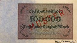 500000 Mark Spécimen GERMANIA  1923 P.088bs FDC