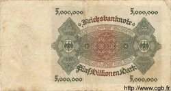 5 Millionen Mark GERMANY  1923 P.090 F