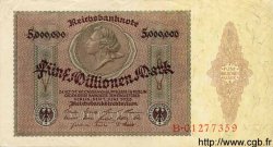 5 Millionen Mark GERMANY  1923 P.090 AU