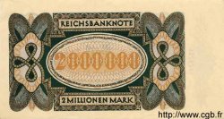 2 Millionen Mark DEUTSCHLAND  1923 P.089a fST+