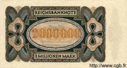 2 Millionen Mark GERMANIA  1923 P.089a q.FDC