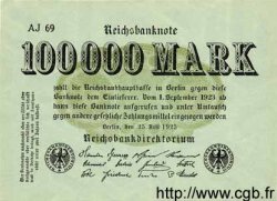 100000 Mark ALEMANIA  1923 P.091a SC+