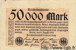 50000 Mark GERMANY  1923 P.099 F+