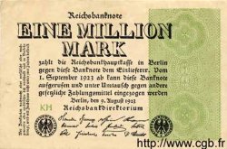1 Million Mark GERMANY  1923 P.102a VF