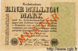 1 Million Mark Spécimen ALLEMAGNE  1923 P.102bs pr.NEUF