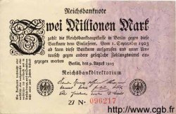 2 Millionen Mark GERMANIA  1923 P.103 SPL