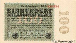 100 Millionen Mark ALLEMAGNE  1923 P.107c pr.NEUF