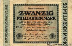 20 Milliarden Mark GERMANY  1923 P.118a G