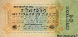 50 Milliarden Mark GERMANIA  1923 P.119 q.SPL