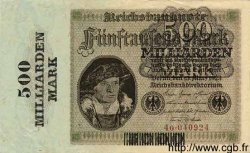 500 Milliarden Mark sur 5000 Mark GERMANY  1923 P.124a VF