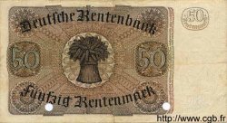 50 Rentenmark GERMANY  1934 P.172 VF