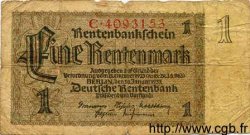 1 Rentenmark GERMANIA  1937 P.173a q.B