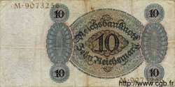 10 Reichsmark GERMANY  1924 P.175 F-