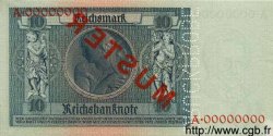 10 Reichsmark Spécimen ALEMANIA  1929 P.180as SC