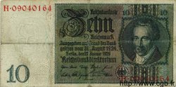 10 Reichsmark ALEMANIA  1929 P.180a BC