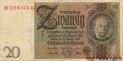 20 Reichsmark DEUTSCHLAND  1929 P.181a S