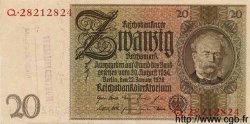 20 Reichsmark GERMANIA  1929 P.181a q.FDC