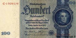100 Reichsmark GERMANIA  1935 P.183b q.FDC