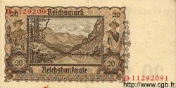 20 Reichsmark GERMANIA  1939 P.185 SPL