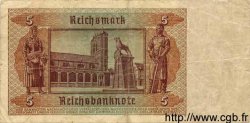 5 Reichsmark GERMANY  1942 P.186var VF-