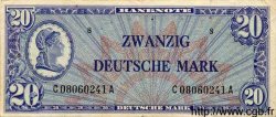 20 Deutsche Mark GERMAN FEDERAL REPUBLIC  1948 P.09a VF
