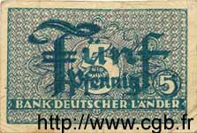 5 Pfennig GERMAN FEDERAL REPUBLIC  1948 P.11a BB