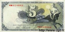 5 Deutsche Mark GERMAN FEDERAL REPUBLIC  1948 P.13e MBC+ a EBC