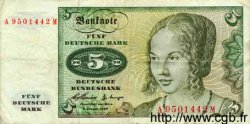 5 Deutsche Mark GERMAN FEDERAL REPUBLIC  1960 P.18 BC