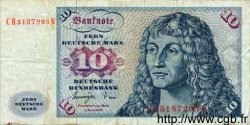 10 Deutsche Mark GERMAN FEDERAL REPUBLIC  1977 P.31b q.MB