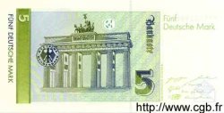 5 Deutsche Mark GERMAN FEDERAL REPUBLIC  1991 P.37 FDC