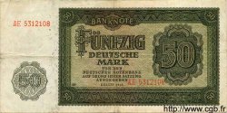 50 Deutsche Mark GERMAN DEMOCRATIC REPUBLIC  1948 P.14b VF