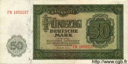 50 Deutsche Mark DEUTSCHE DEMOKRATISCHE REPUBLIK  1948 P.14b VZ