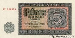5 Deutsche Mark REPúBLICA DEMOCRáTICA ALEMANA  1955 P.17 FDC